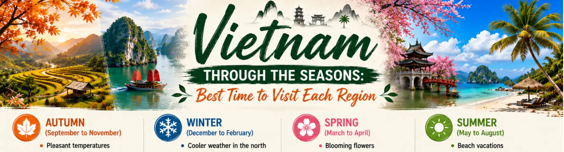 Best time to visit Vietnam across different seasons and regions